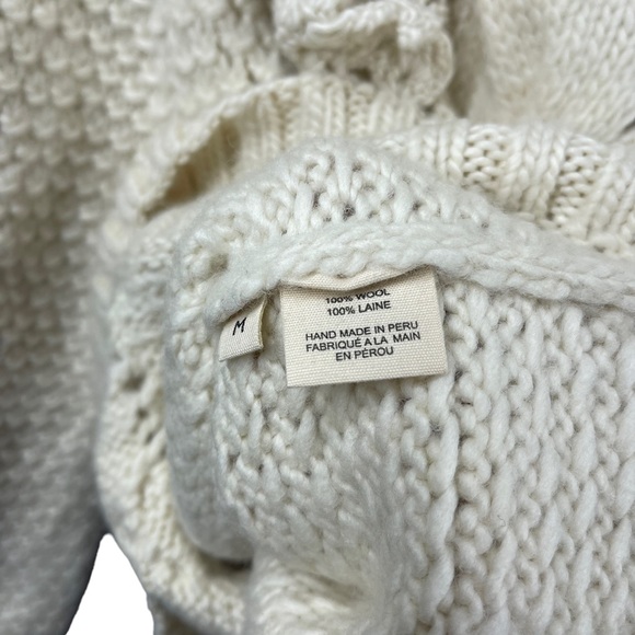 NWT Ulla Johnson Cream Colored Romina Ruffled Wool Sweater - Picture 7 of 8